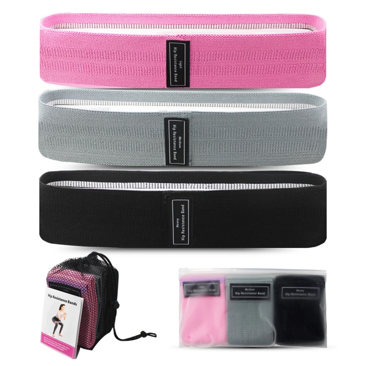 3 Different Strenth Resistance Booty Bands 5
