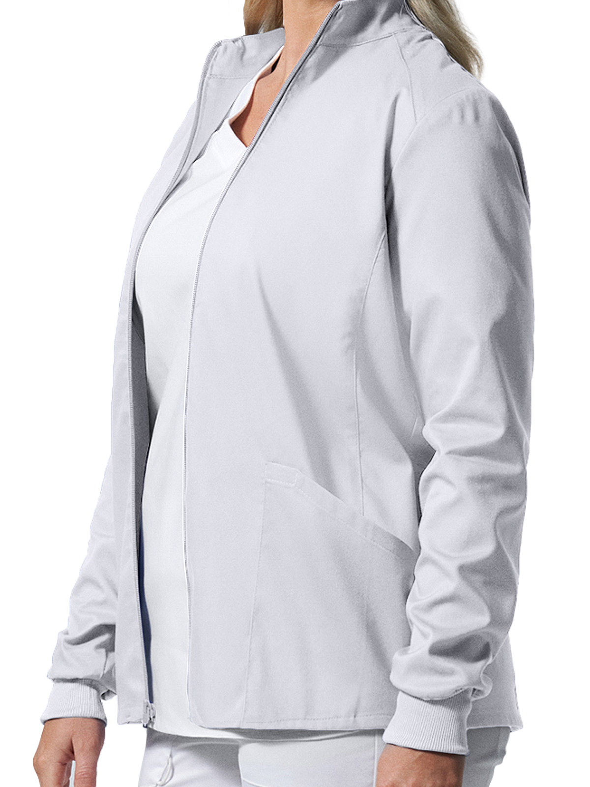 Landau - ProFlex - Women's Three-Pocket Mock Neck Zip-Front Jacket 3