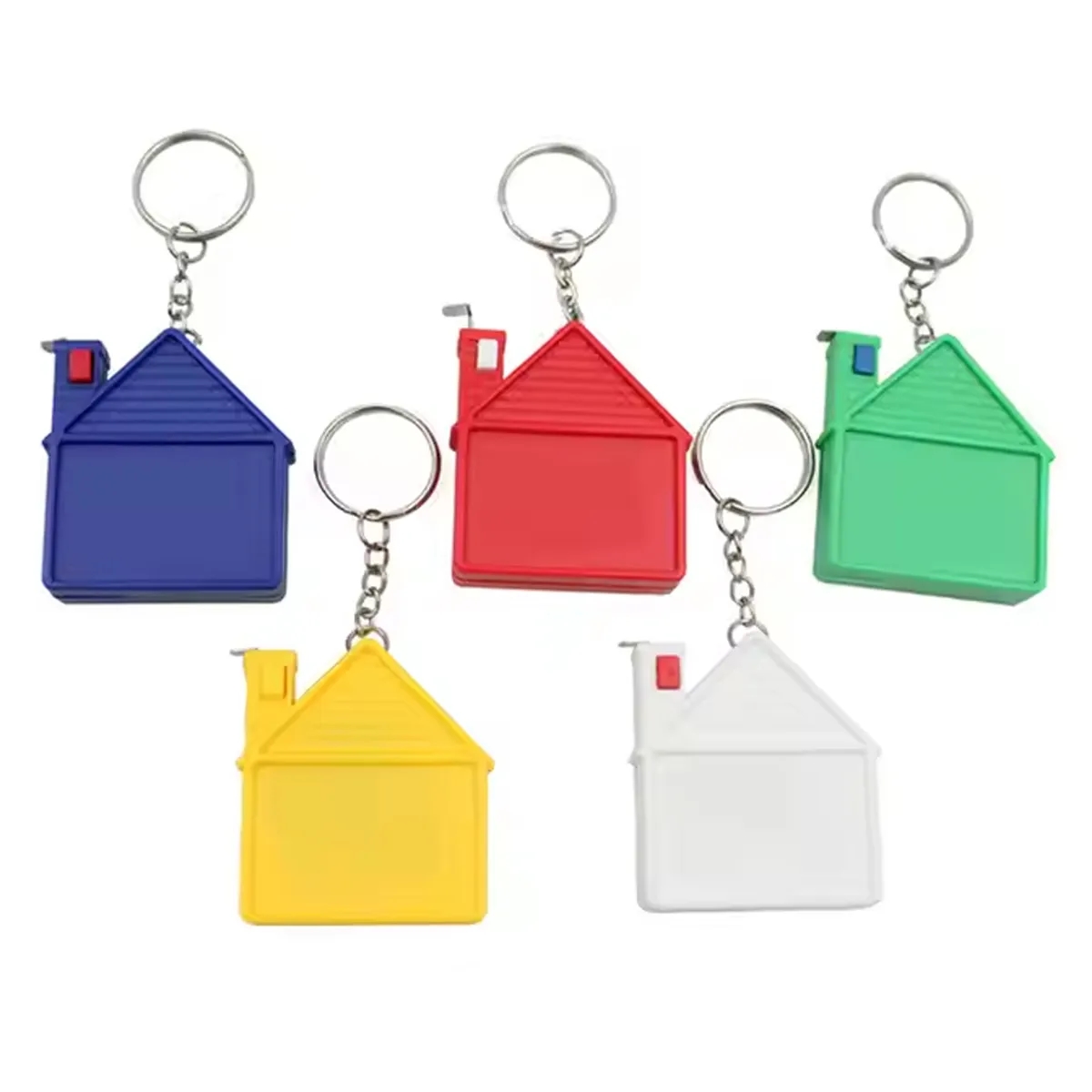 1m House Shaped Keychain Retractable Double Measuring Tape 4