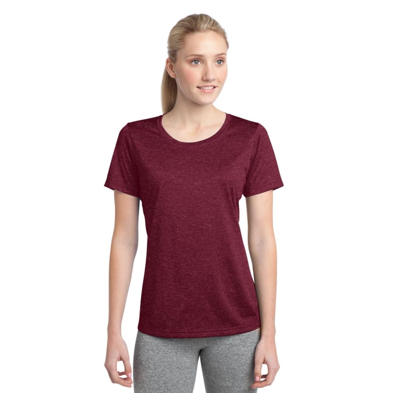 Sport-Tek Women's Heather Contender Scoop Neck Tee. 39