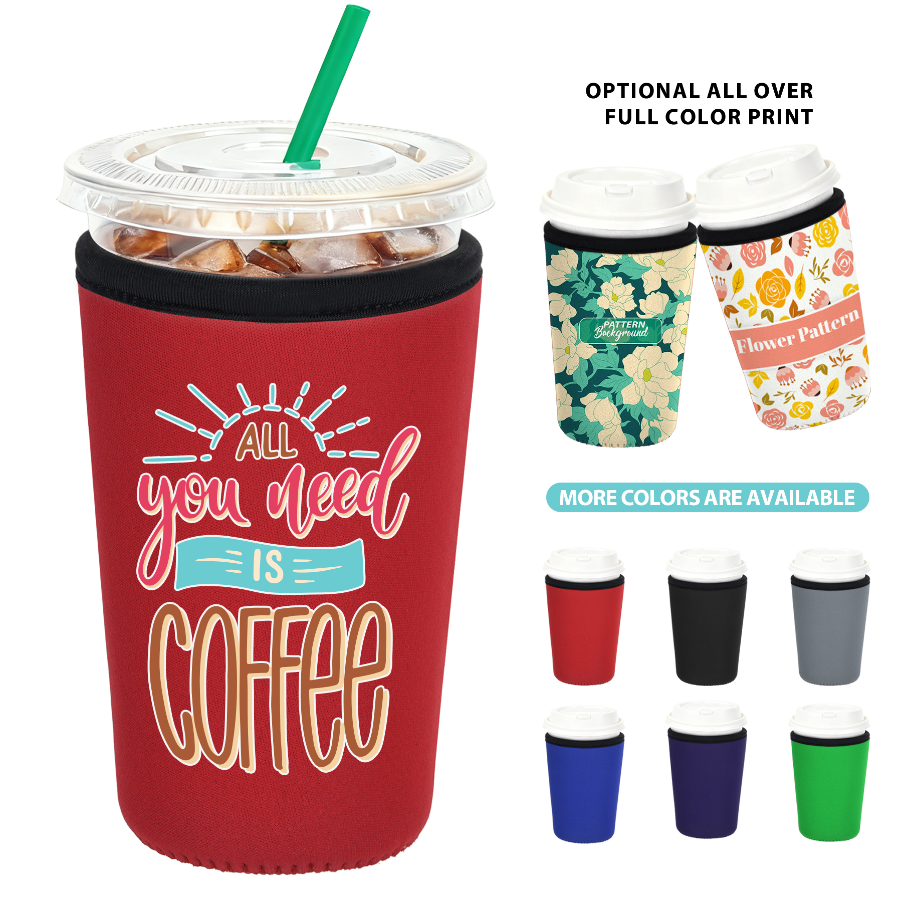 Reusable Iced Coffee Insulator Sleeve 5