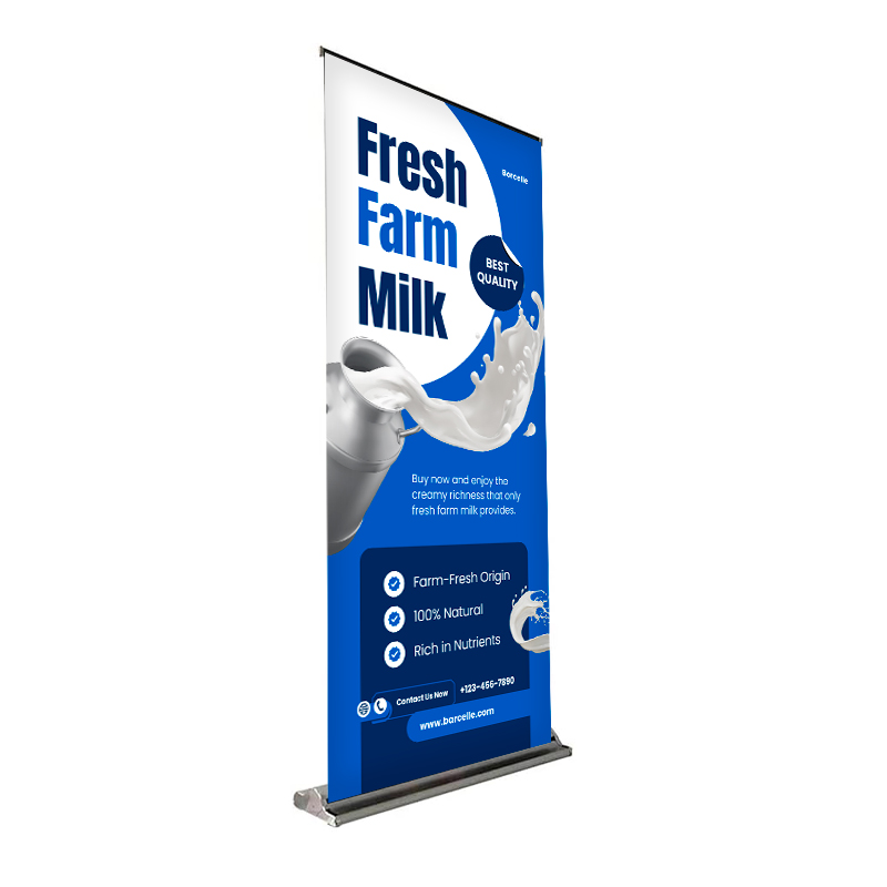 48"W x 80"H Monza™ Trak™ Retractable Banner Stand Kit, Hardware Only 1