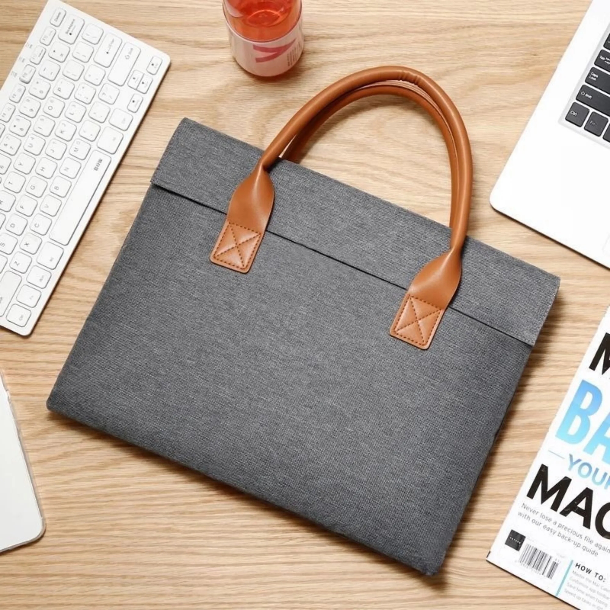 Durable Premium Oxford Multi-Compartment Laptop Case Briefca 2