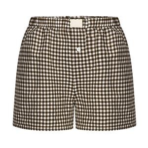 Womens Y2K Lounge Shorts Gingham Boxer Shorts 3
