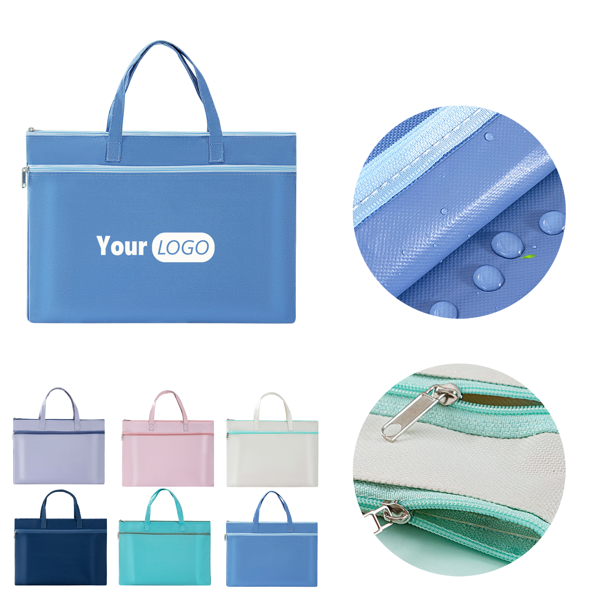 Zipper Pouch With Handle in A4 Size 1