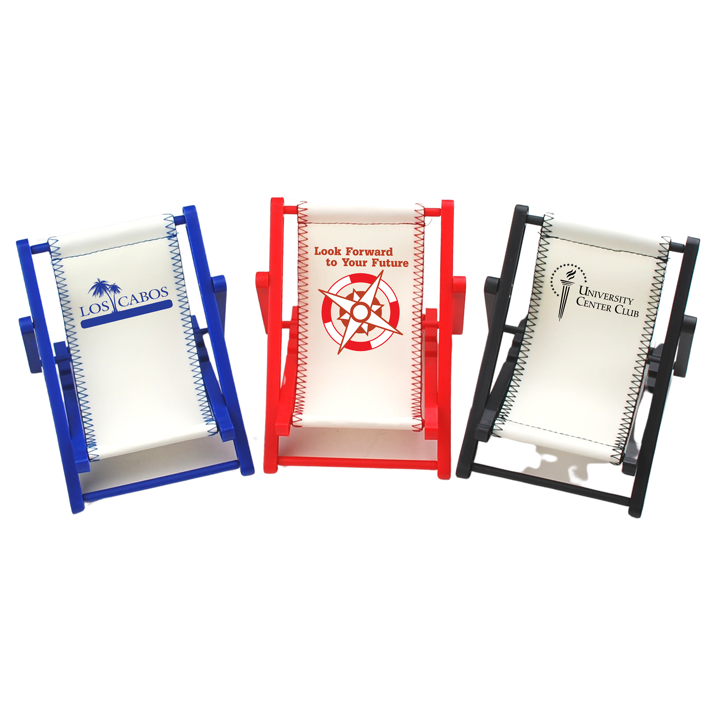 Plastic Frame Mini Beach Chair Cell Phone Holder (New Big Size) 2