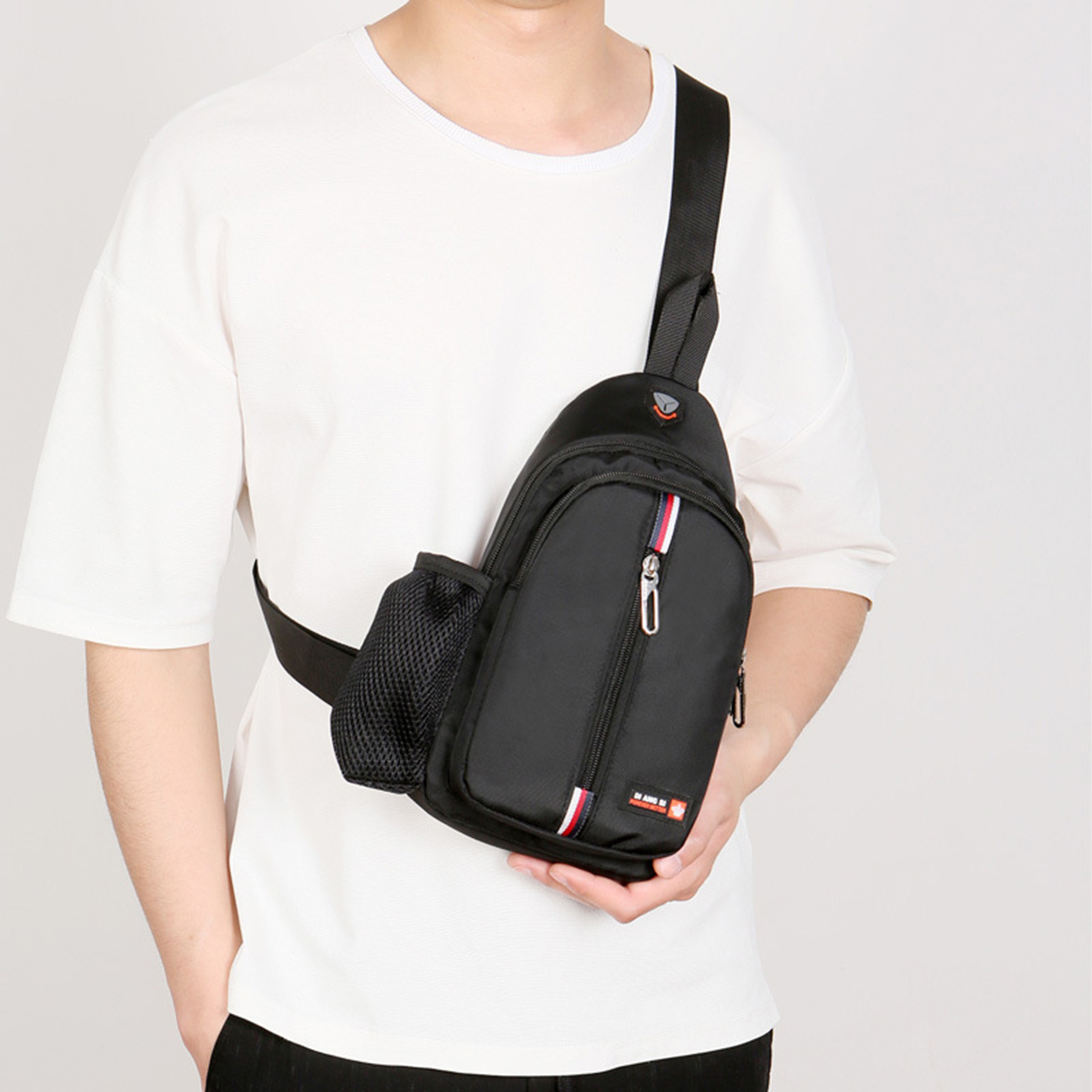 Sling Backpack Crossbody Bag With Earphone Hole 3