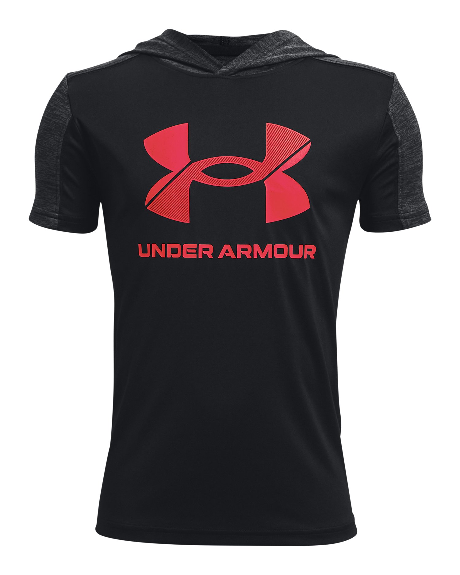 Boys' UA Tech Big Logo Short Sleeve Hoodie  4
