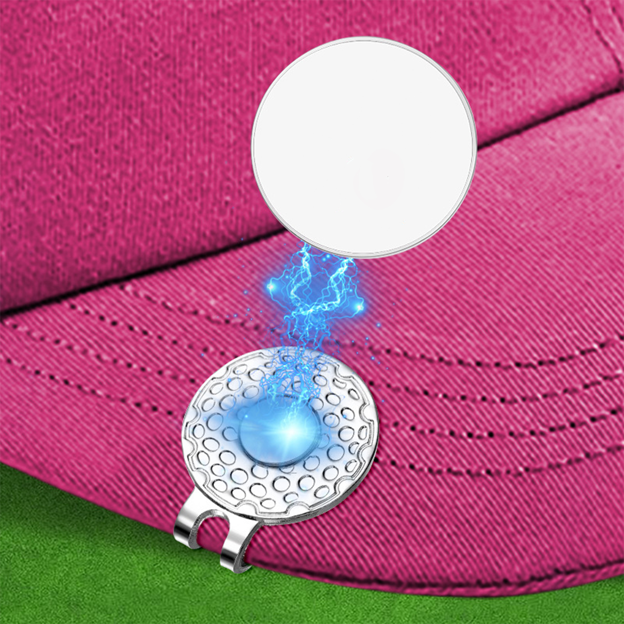 Magnetic Golf Ball Marker with Hat Clip ?C Steel 5