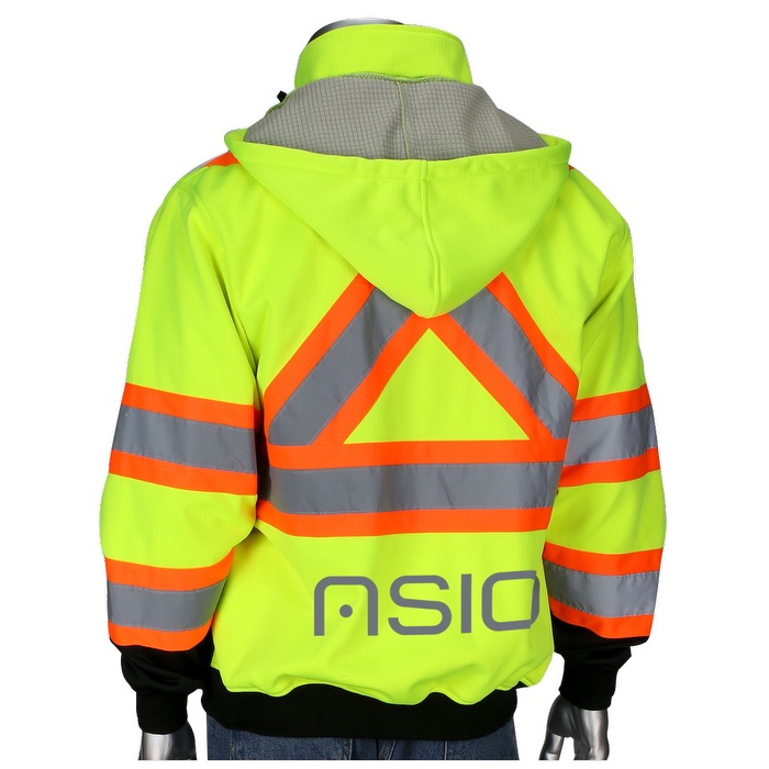 Two-Tone X-Back Full Zip Grid Fleece Sweatshirt 5