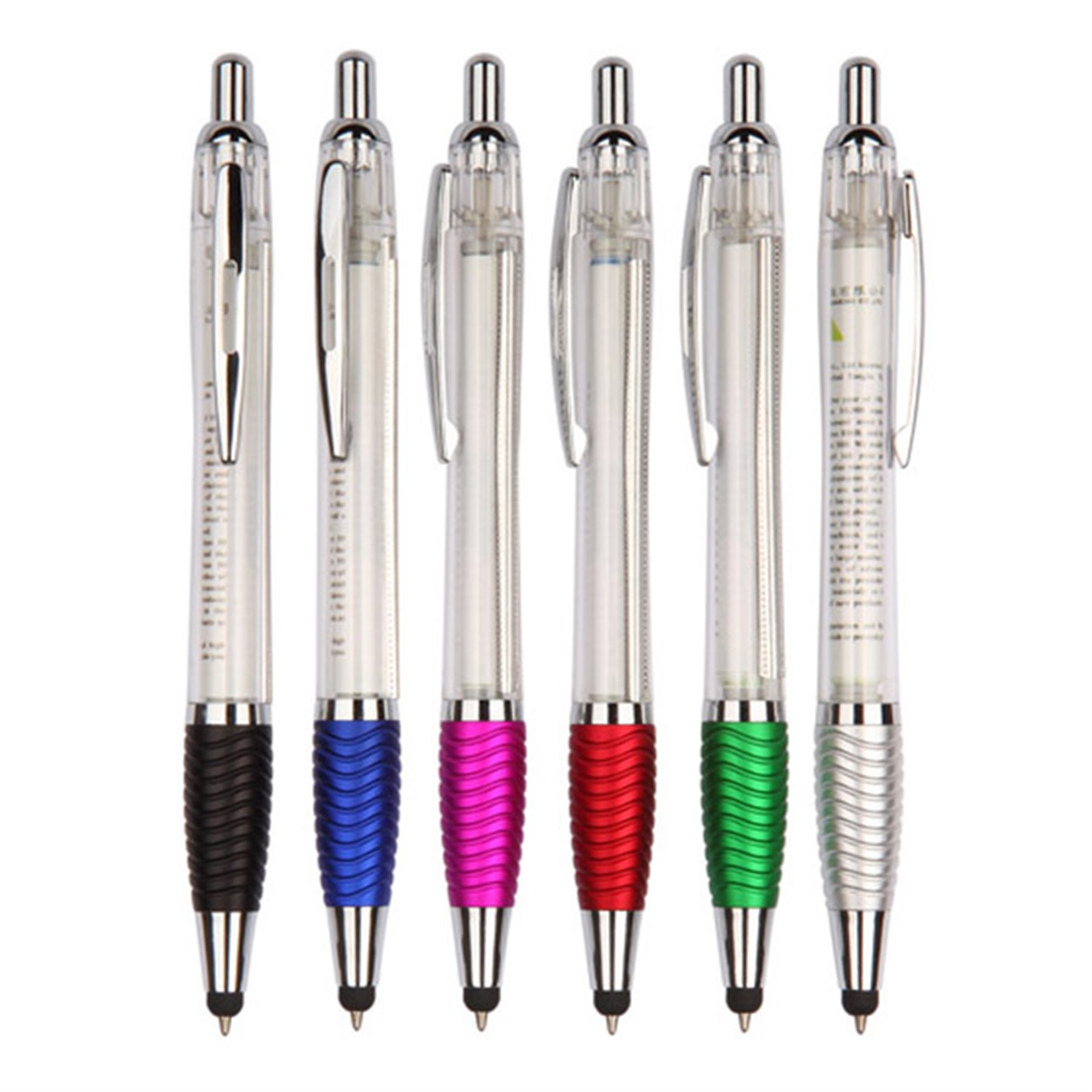 Custom Printed Banner Ballpoint Pen With Stylus 2