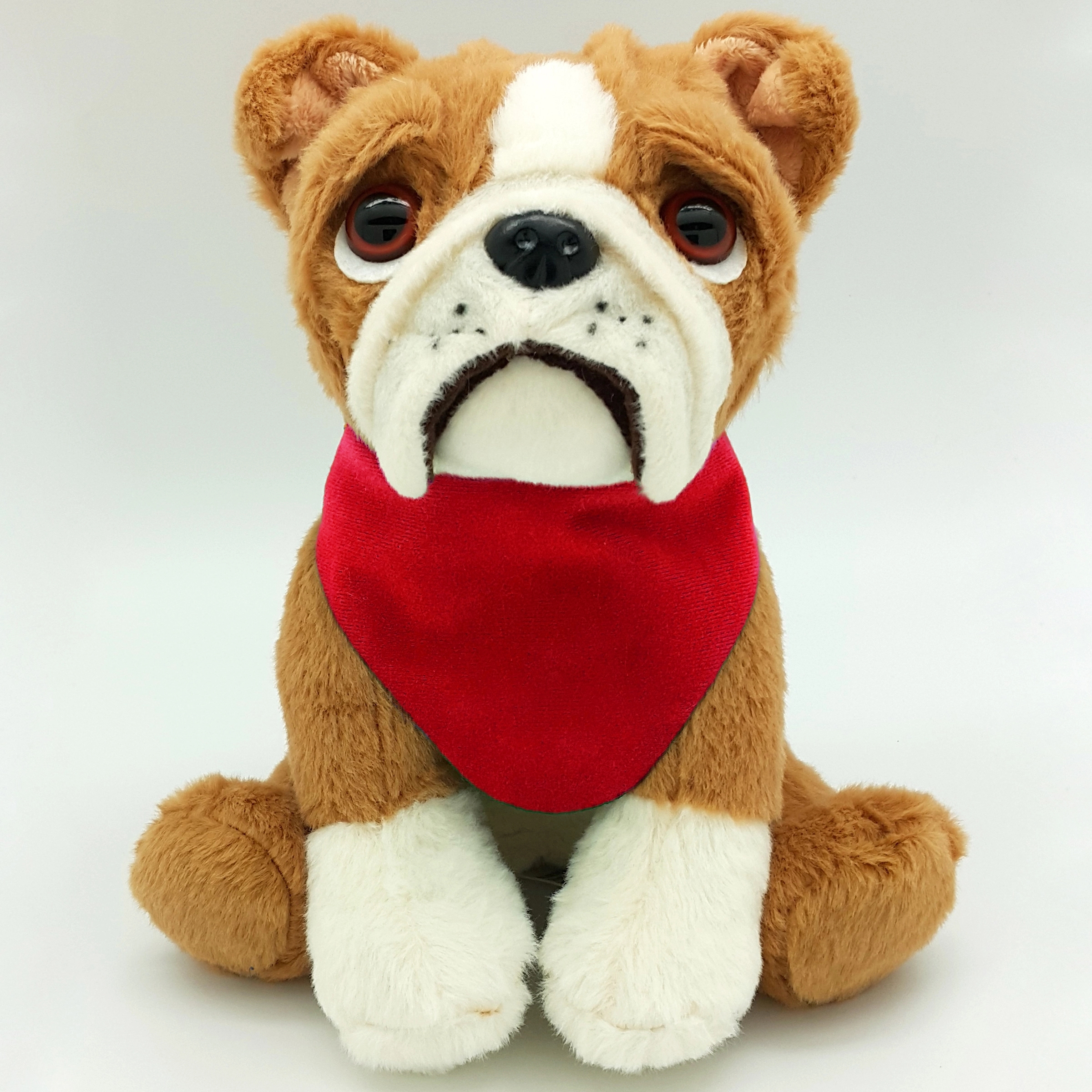 8" Medium Sitting Dog - Large Eyes Bulldog 12