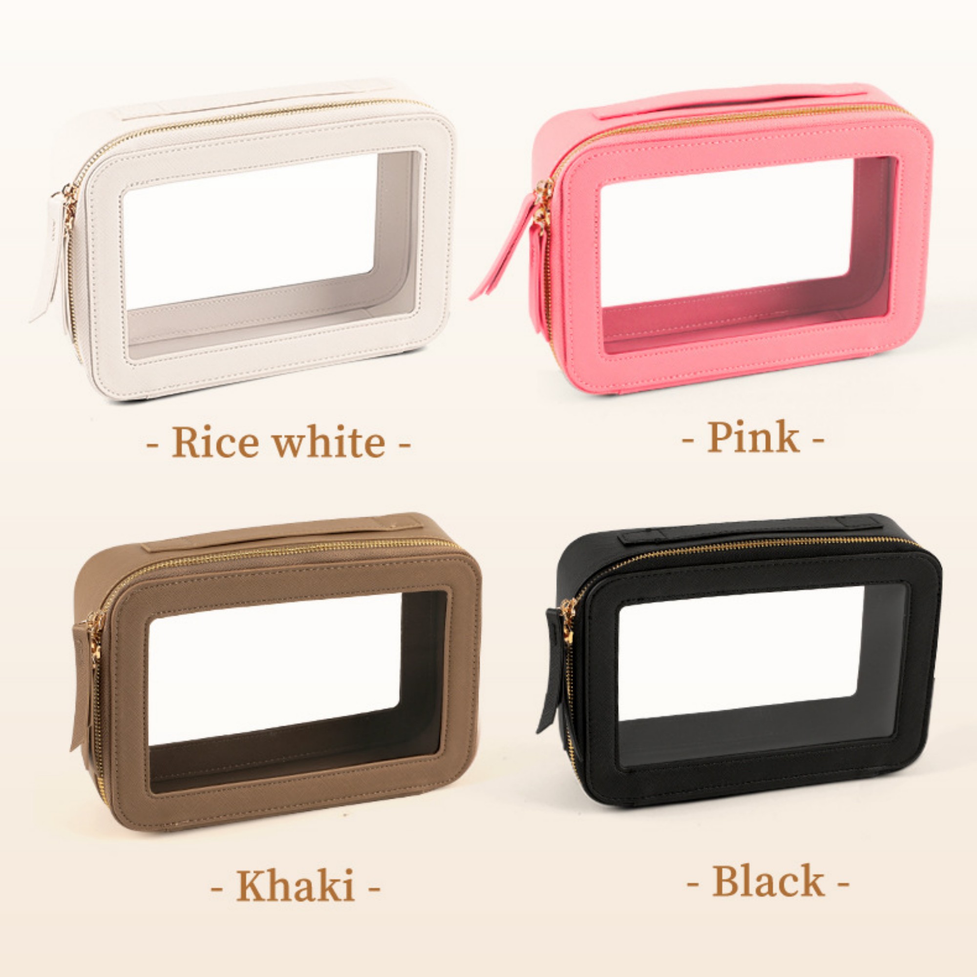 Single Layer Clear Makeup Bags 2