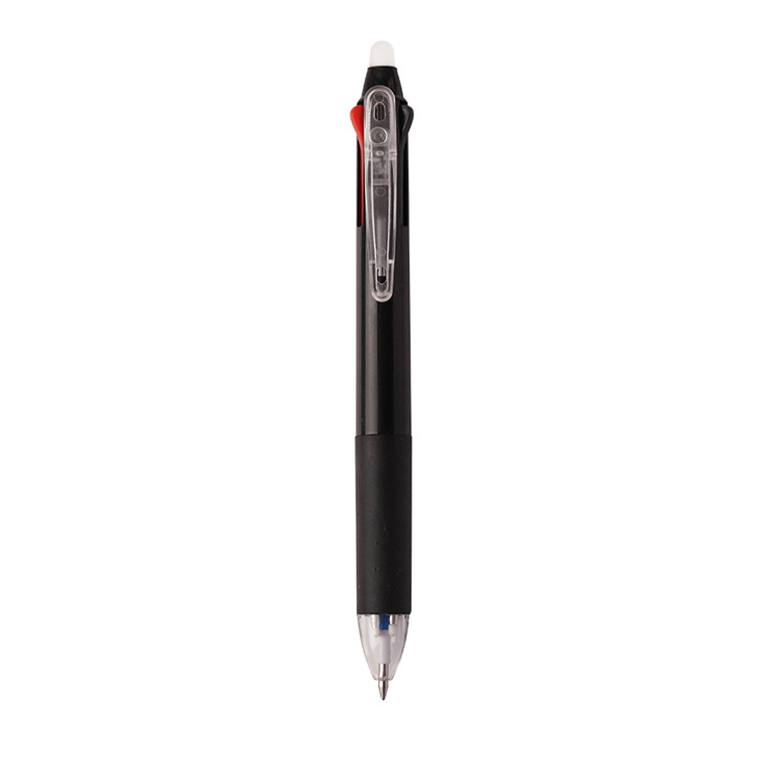 3-Color Erasable Click Pens: Fast-Dry Black Red Gel Pens 2