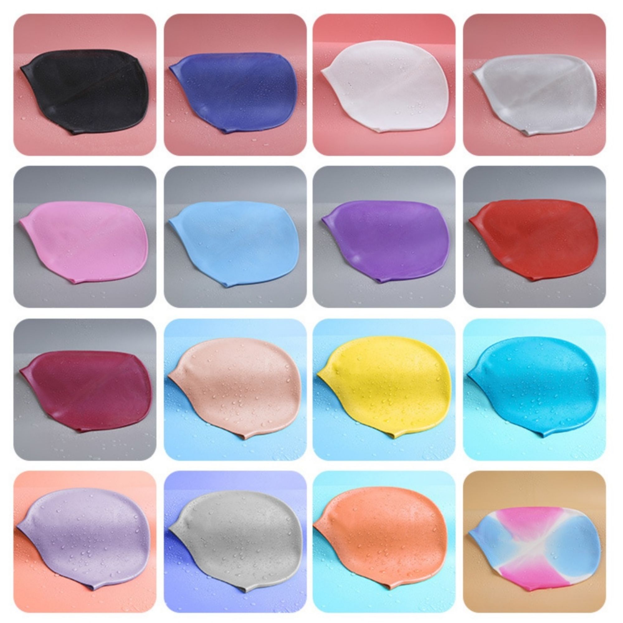 Waterproof Silicone Swimming Cap 4