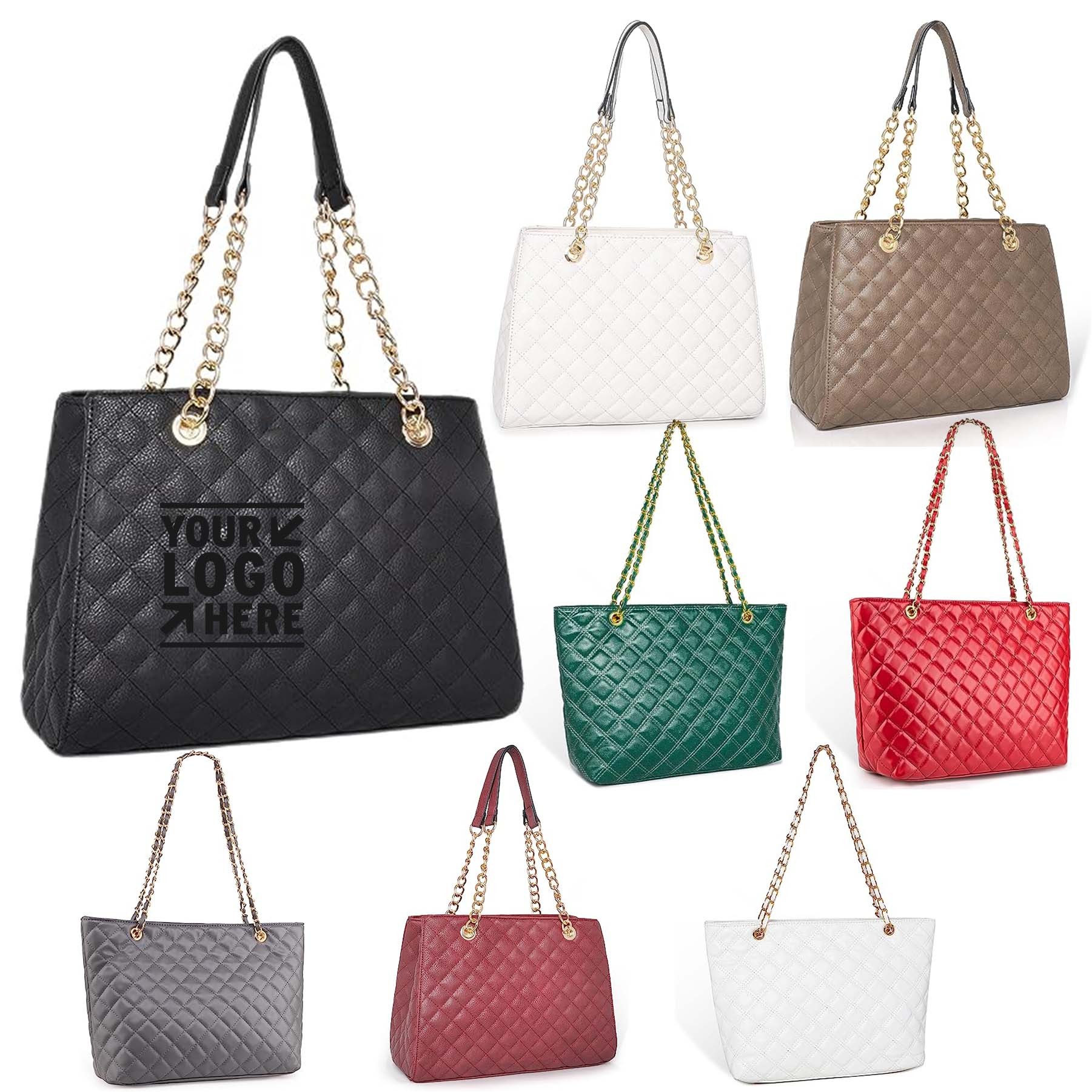 Women Quilted Tote Purse Ladies Designer West Shoulder Handbag 3