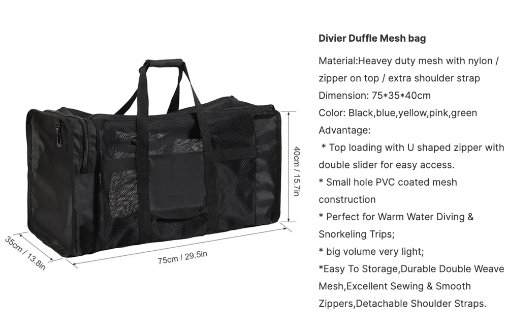 Diving Equipment Duffle Bags 3