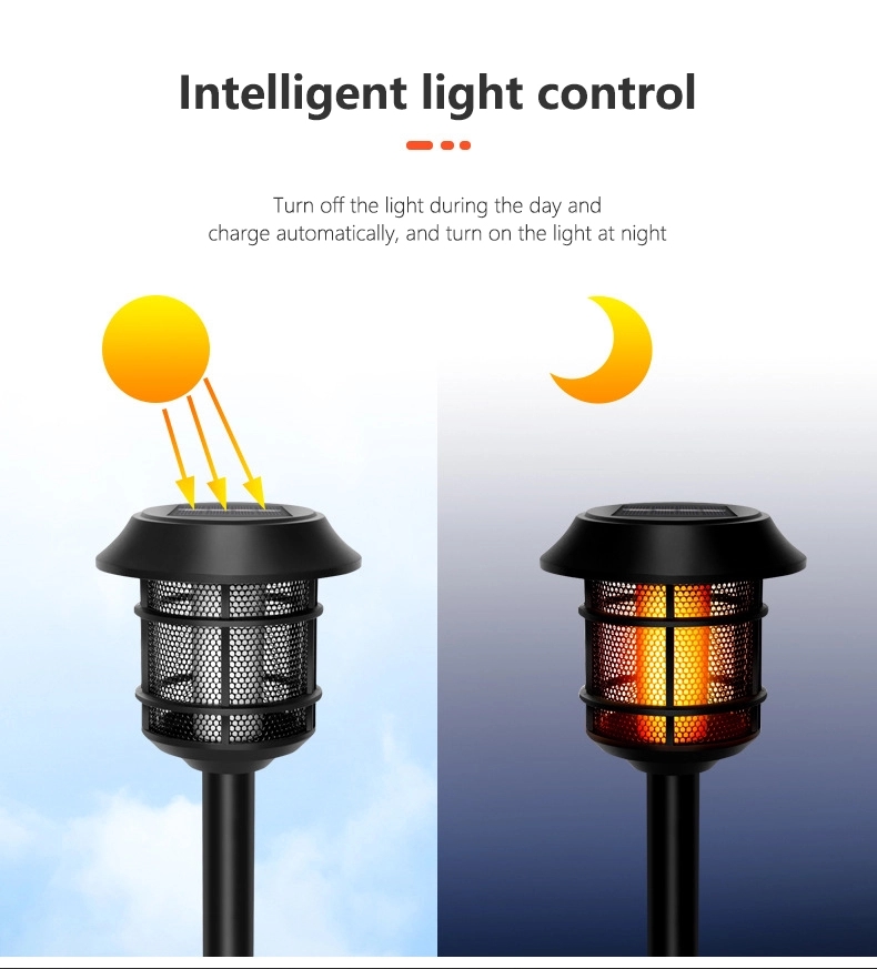 36 Led Solar Flame Lamp Outdoor 8