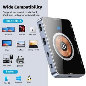 8-in-1 USB C Hub 5Gbps Type C Docking Station 2