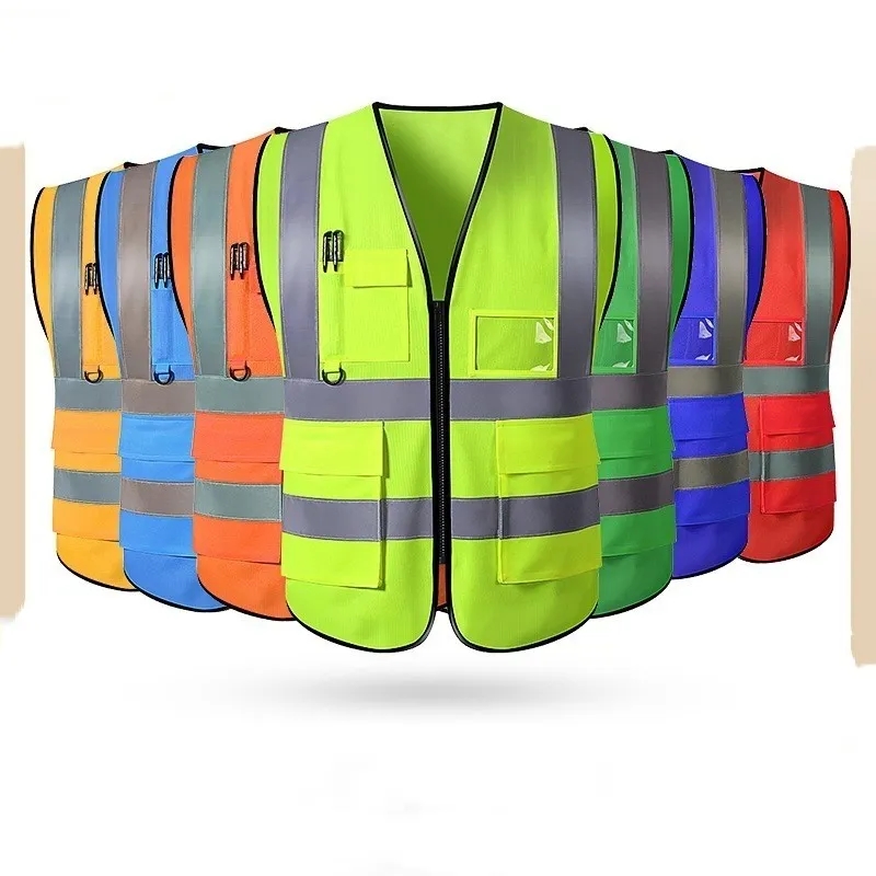 REFLECTIVE SAFETY VEST W/POCKETS 3