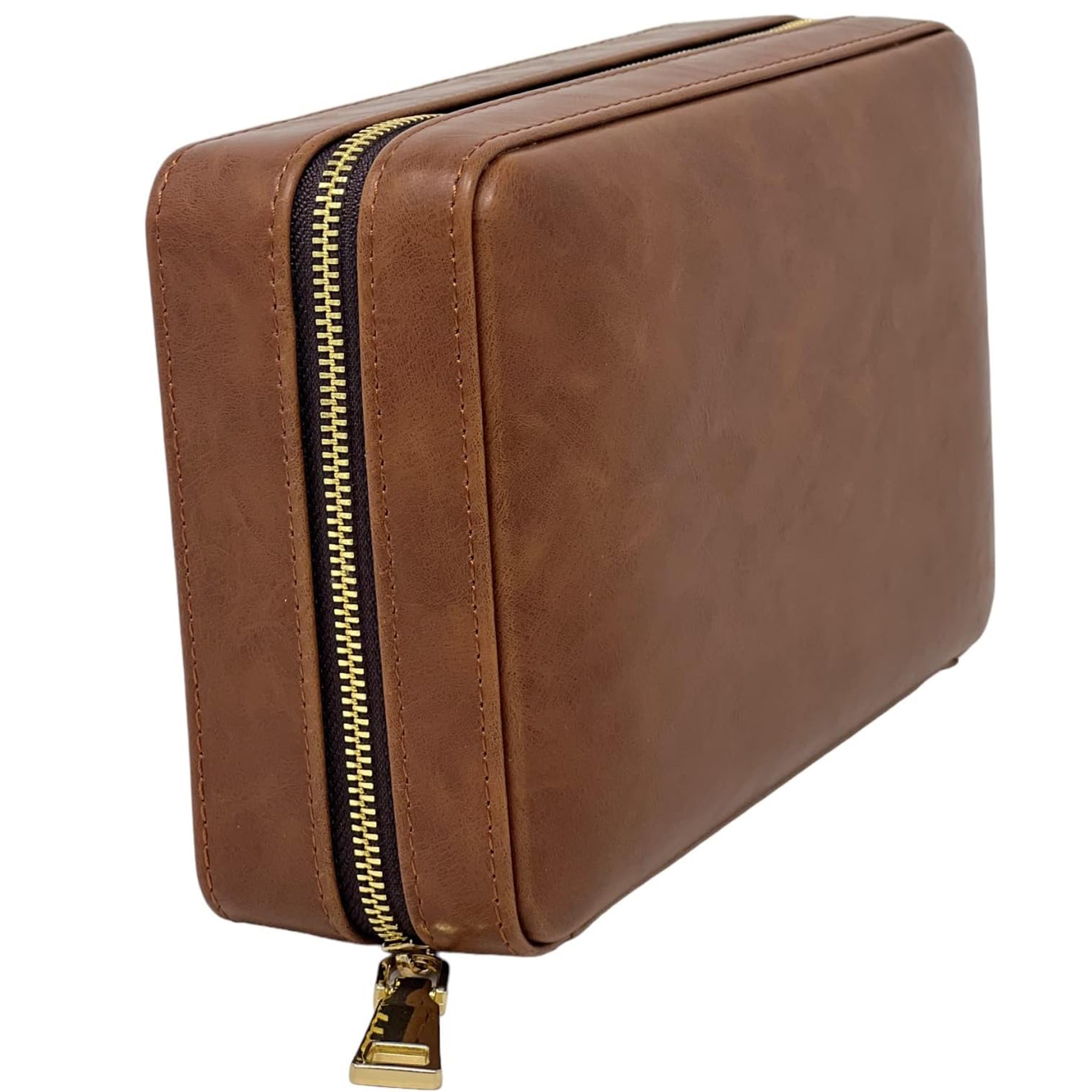 Luxury Leather Cigar Case with Cedar Wood Lining 4