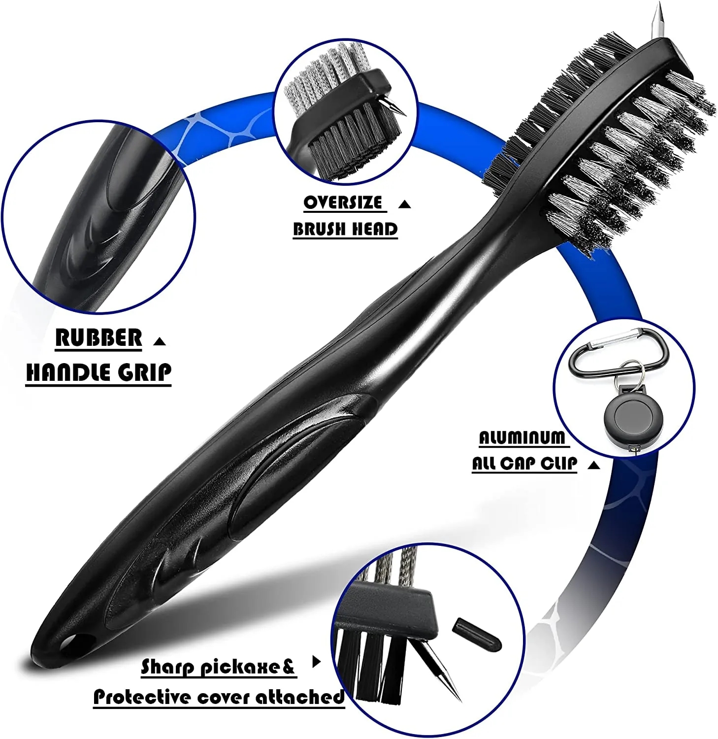 Microfiber Golf Towel Brush Tool Kit 9