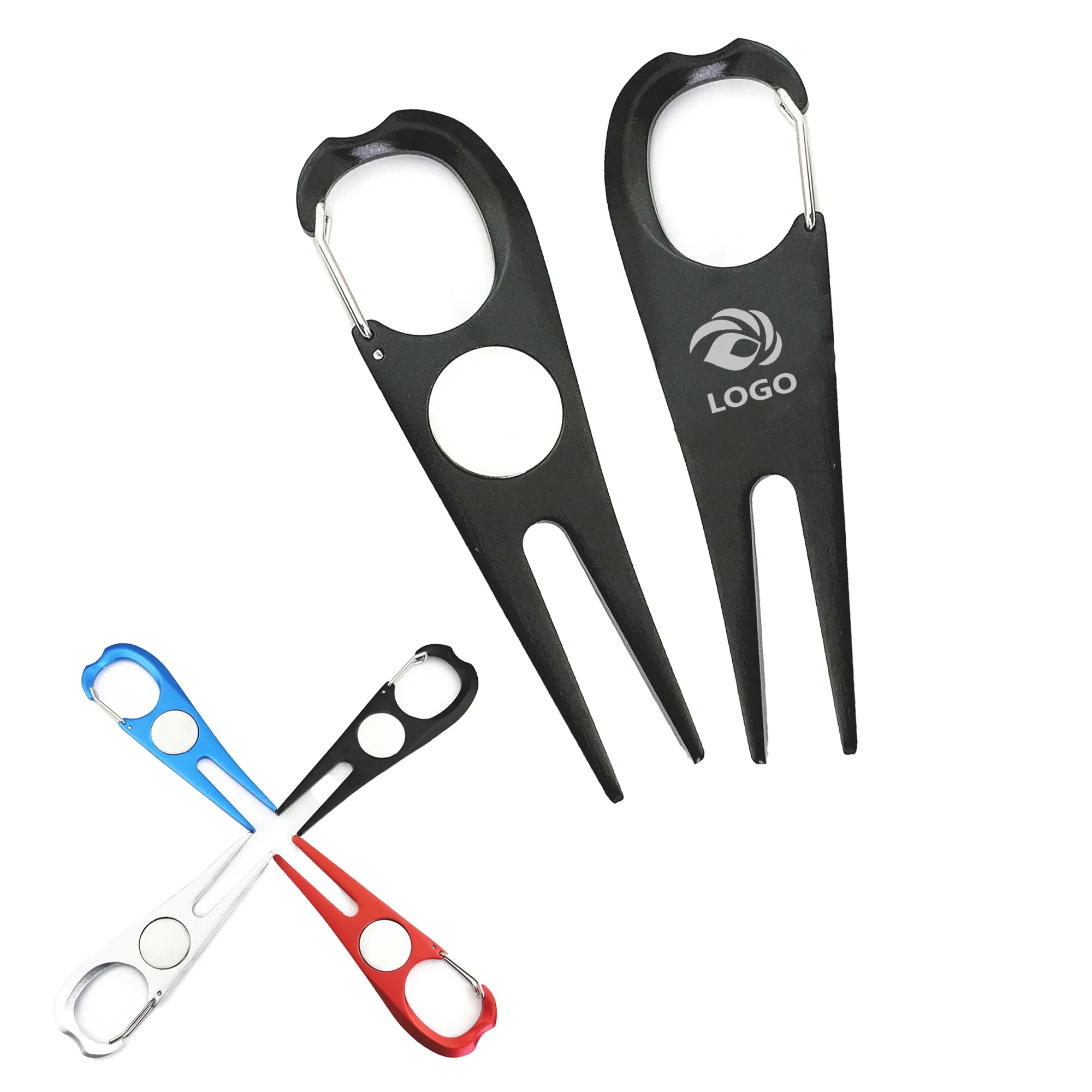 Aluminum Golf Divot Tool with Magnet and Lawn Repair 6