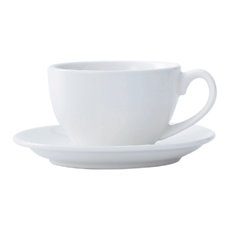 7.4 Oz Ceramic Coffee Cup with Saucer 2