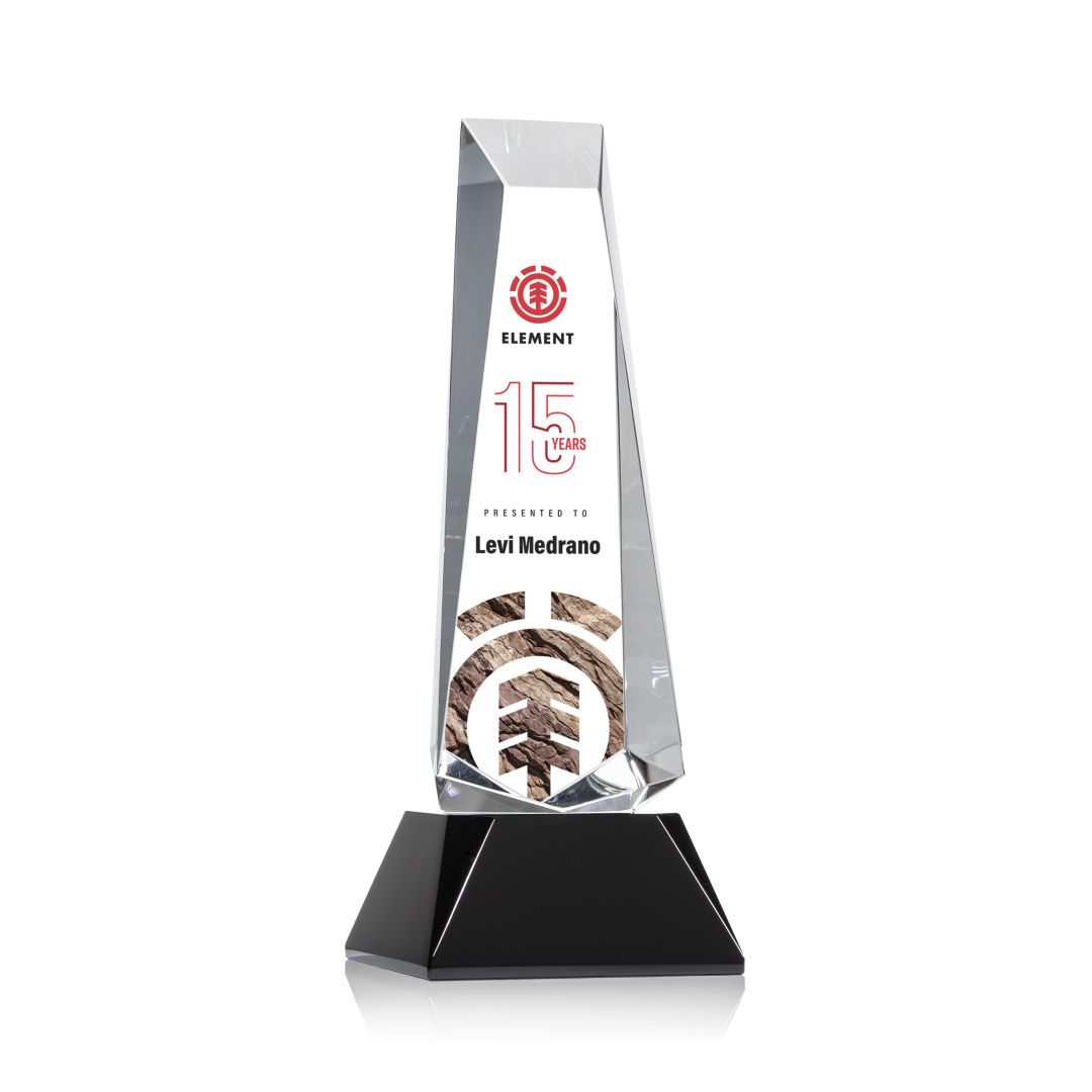 Rustern Obelisk VividPrint™ Award on Base - Black 3