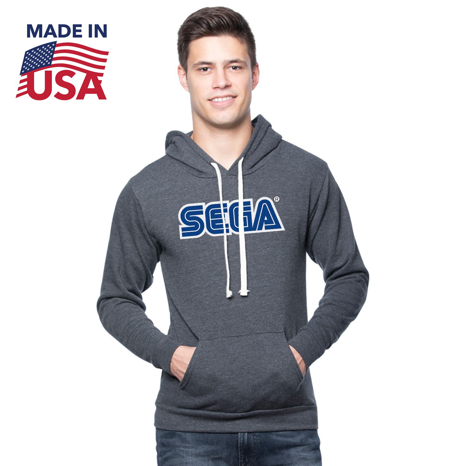 USA Made Unisex Organic RPET Fleece Pullover Hoodie 3