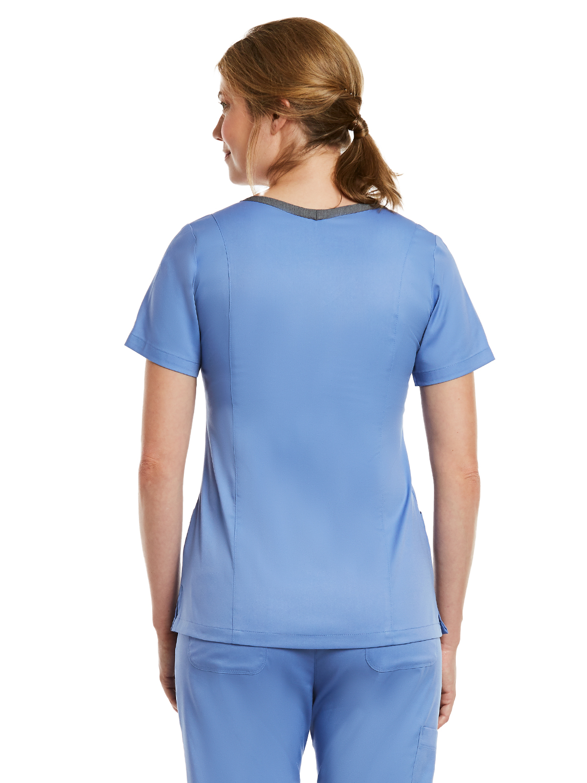 Maevn - Matrix - Women's Three-Pocket Heather Neck Band Top 46