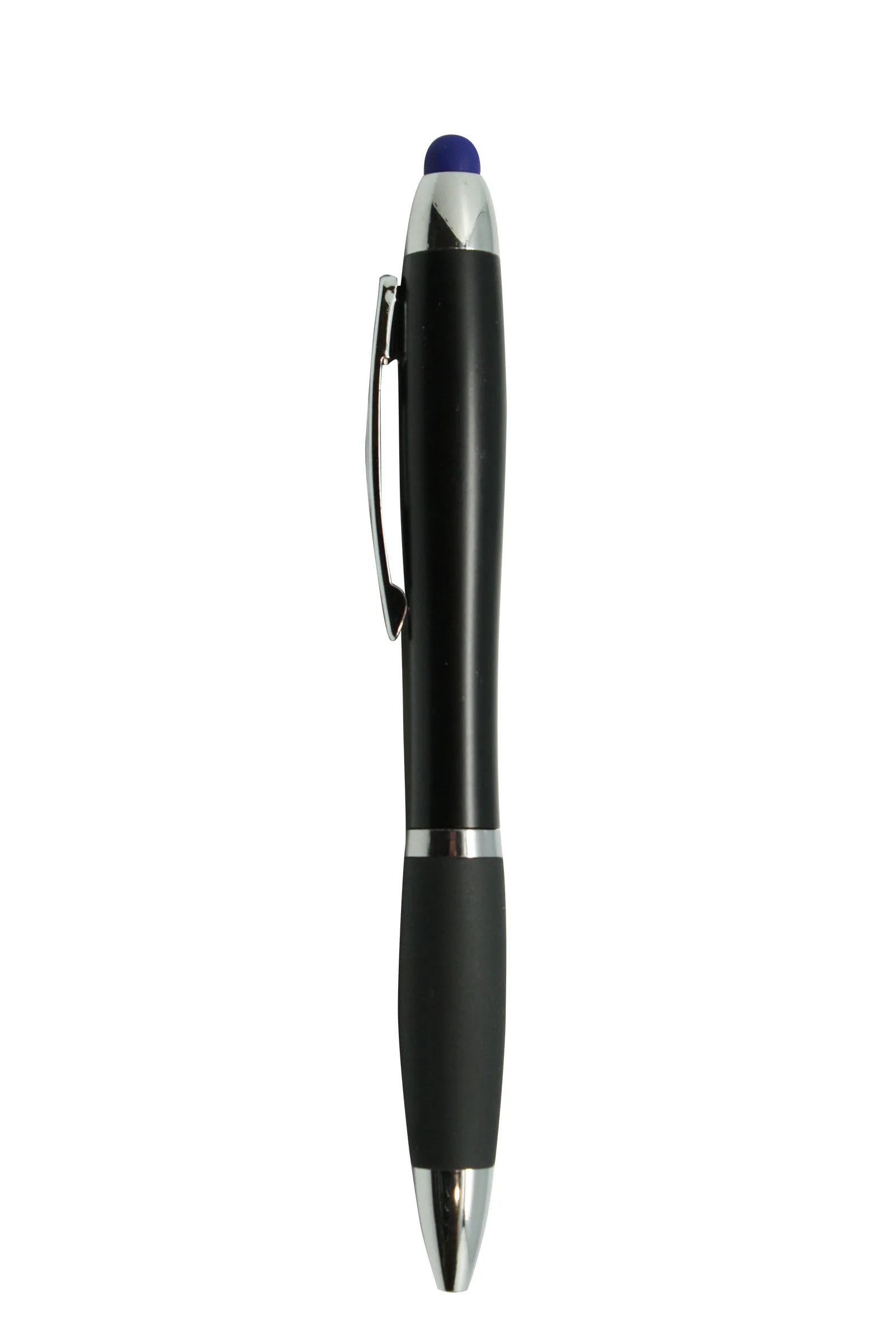 Curvy Plastic Light Up Pen with Stylus 3