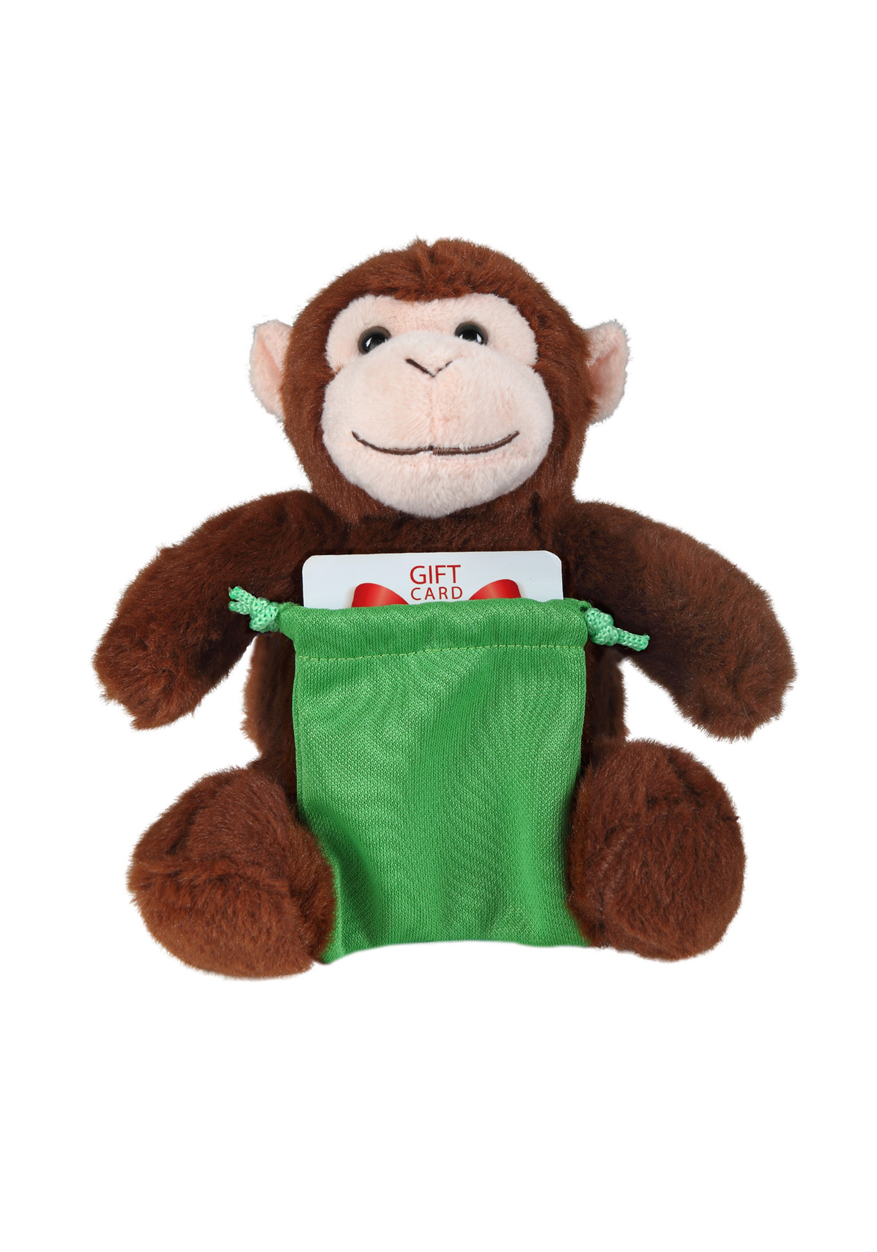 soft plush Monkey with gift card sack 5