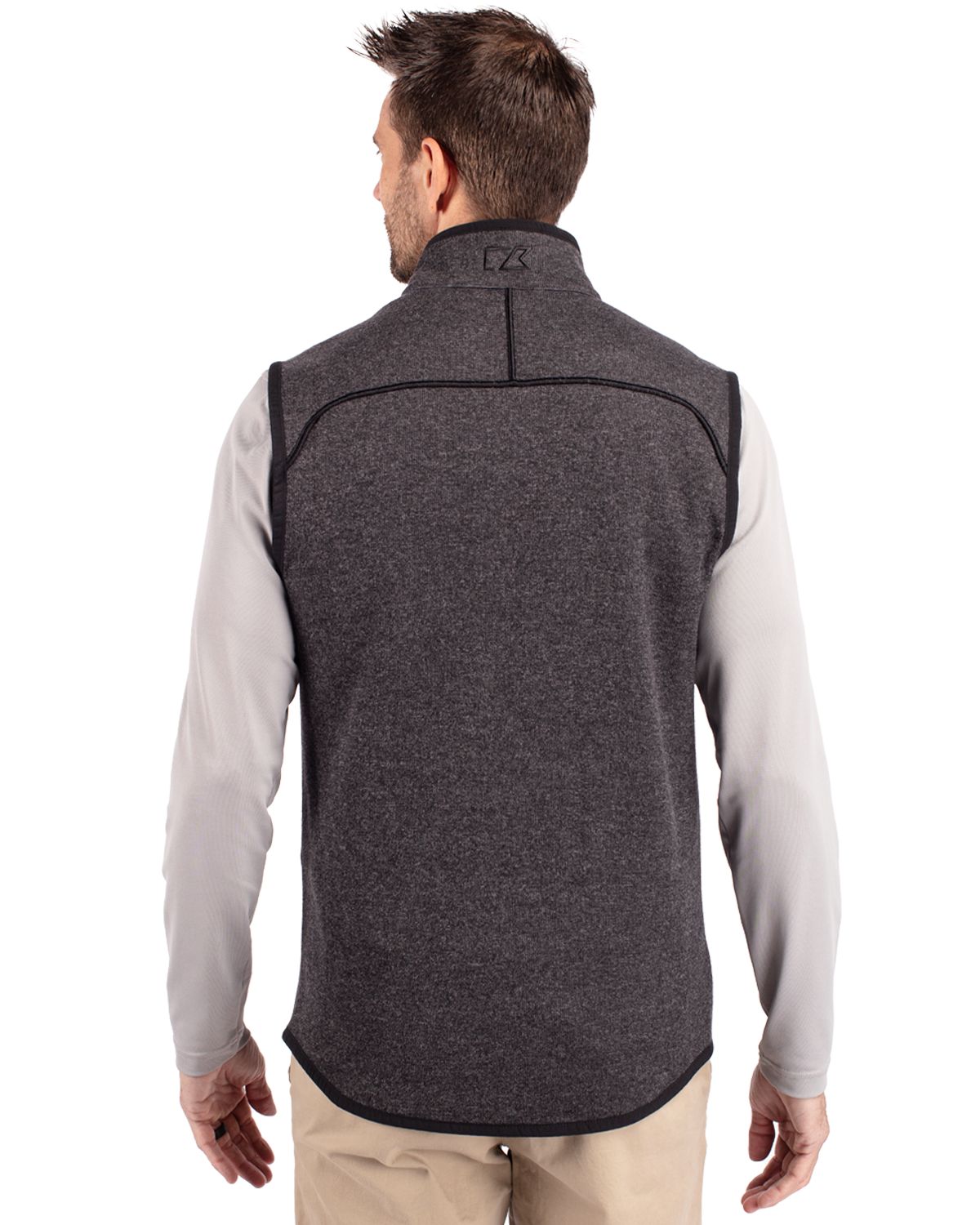 Mainsail Sweater-Knit Mens Big and Tall Full Zip Vest Big & Tall