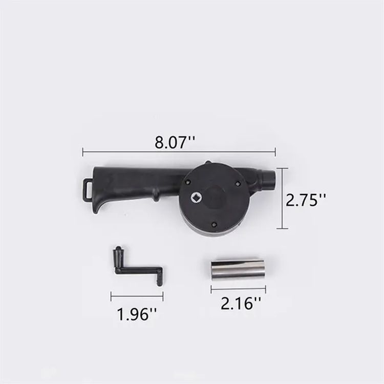 Manual Hand Crank BBQ Air Blower Fan 3
