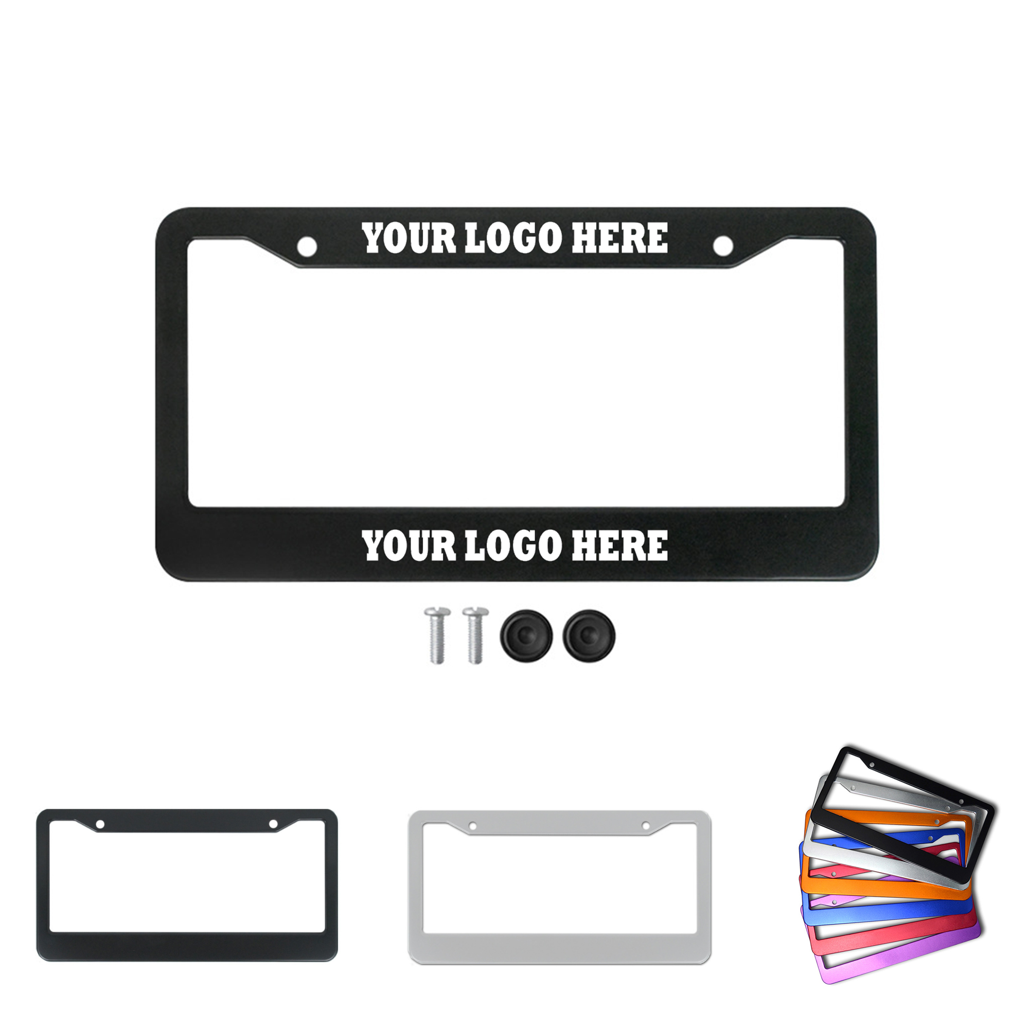 Aluminum Alloy License Plate Frame MOQ100 2