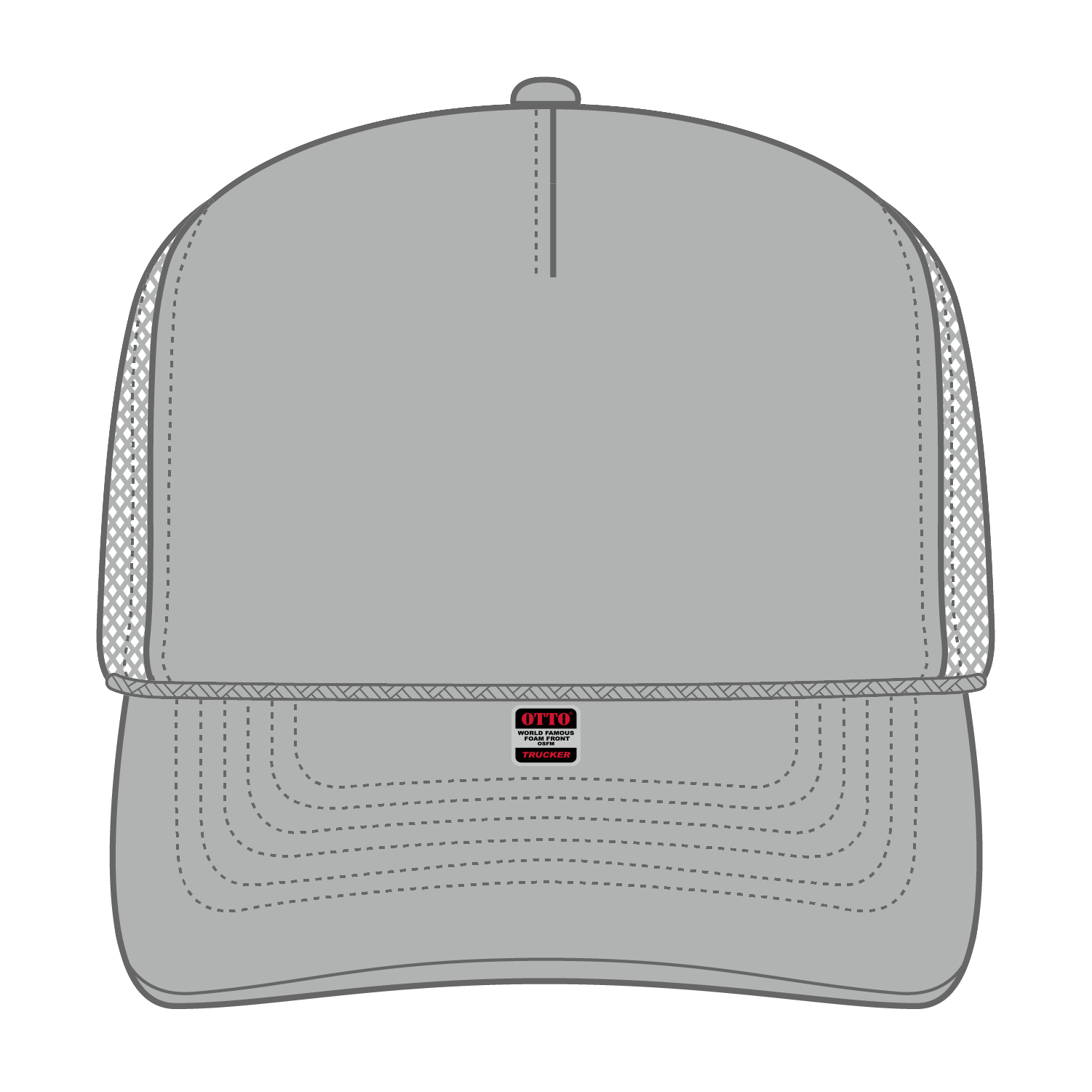 OTTO CAP® 5 Panel High Crown Mesh Back Trucker Hat 201