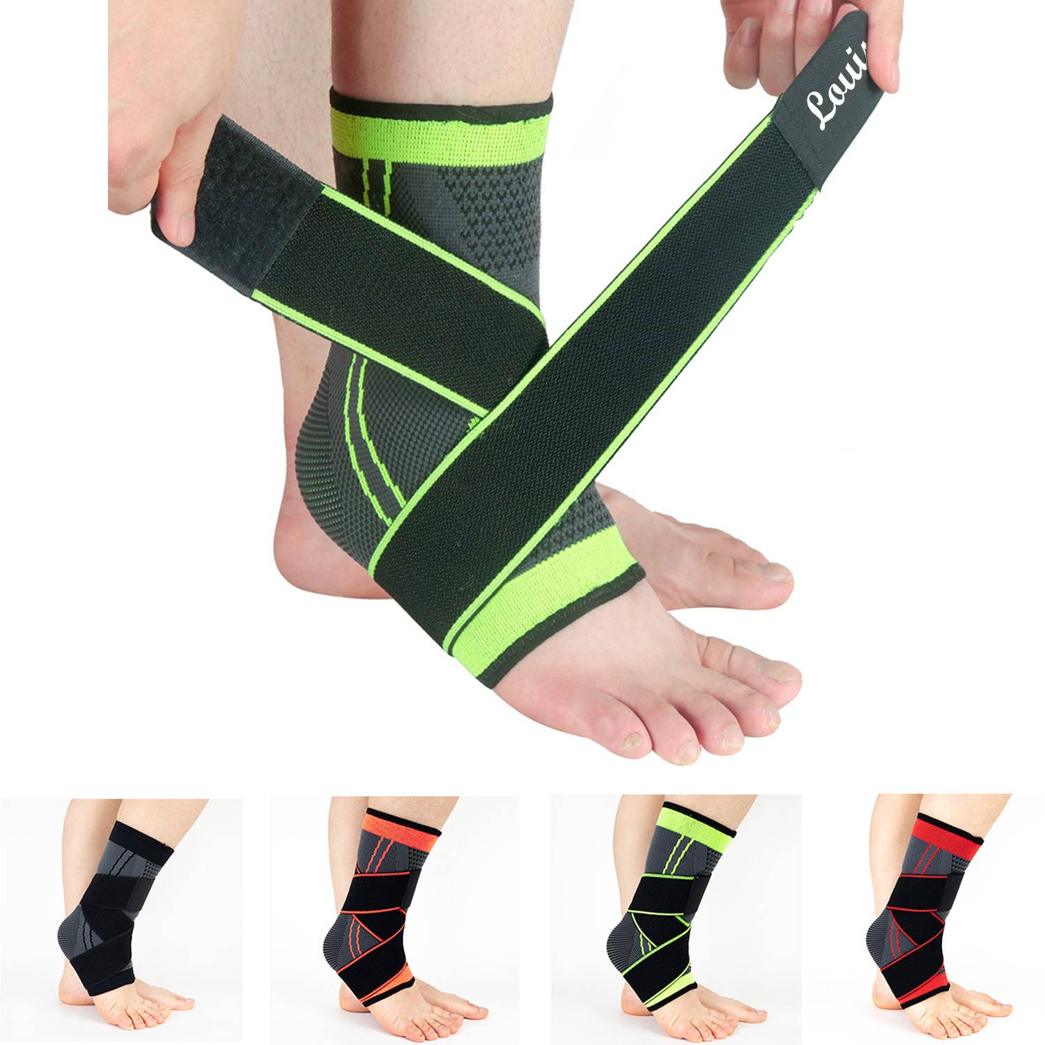 Adjustable Ankle Strain Protector Strap 2
