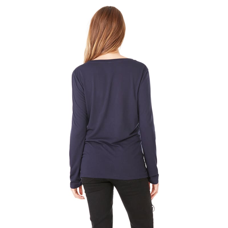 Bella + Canvas Ladies' Flowy Long-Sleeve V-Neck 3