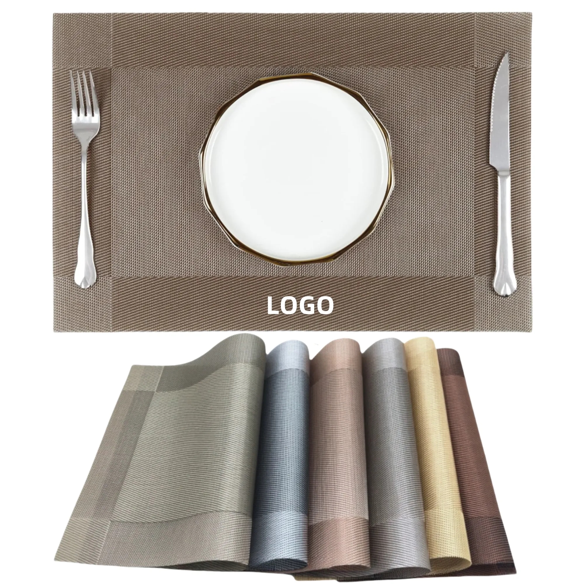 Washable PVC Heat Resistant Dining Table Mat 5