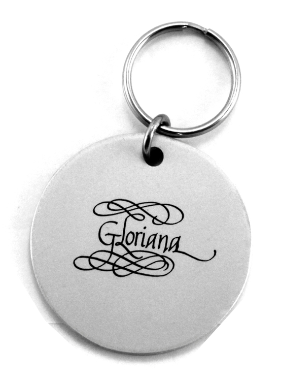 Large Round Aluminum Key Tag 14