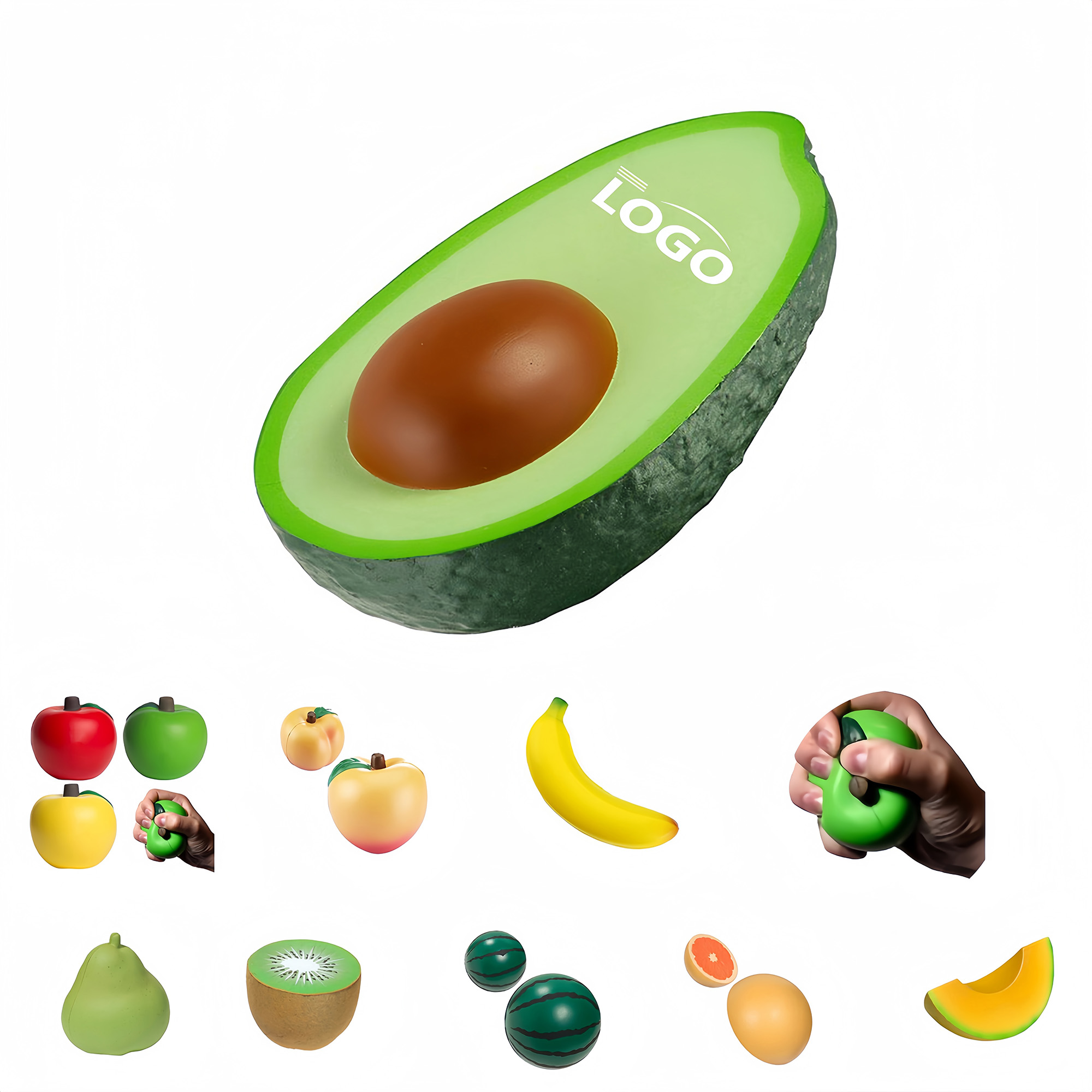 PU Foam Avocado Stress Toy 4
