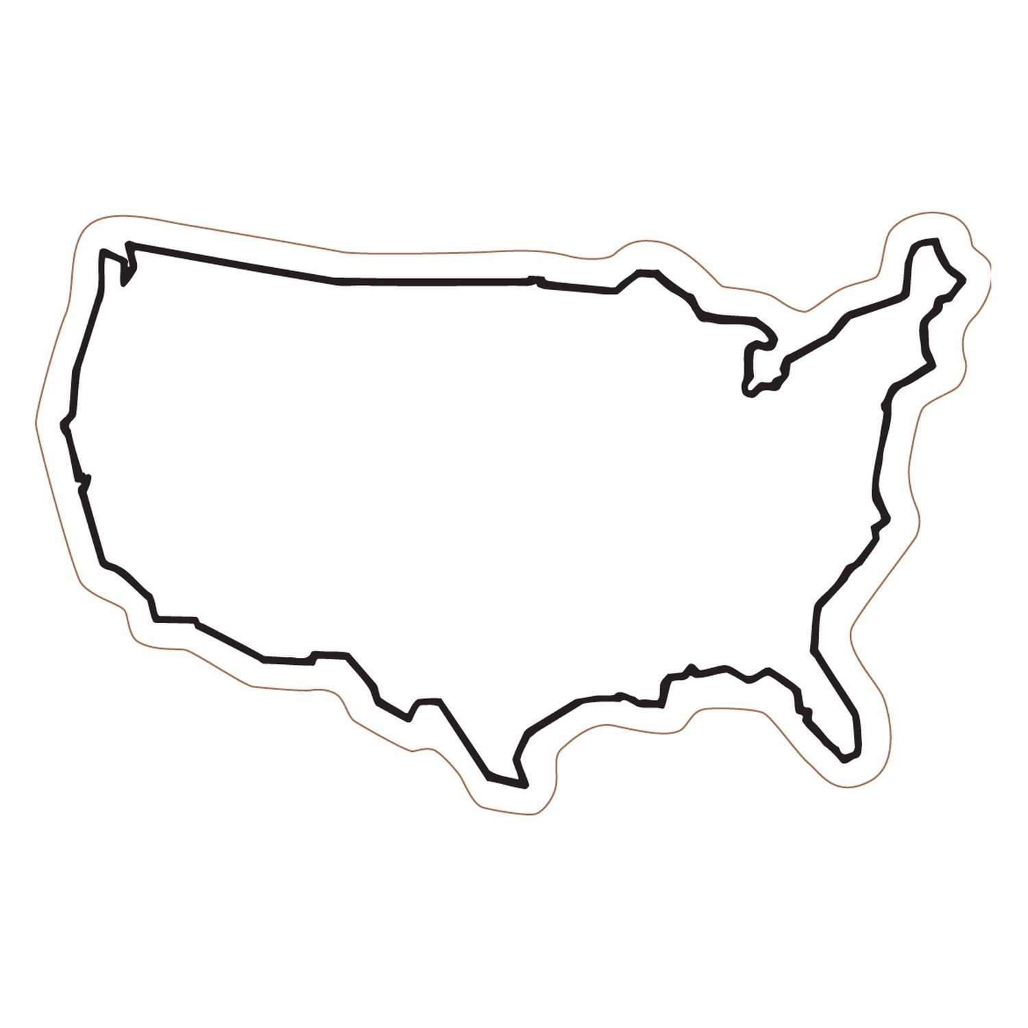 USA Shape Magnet 2