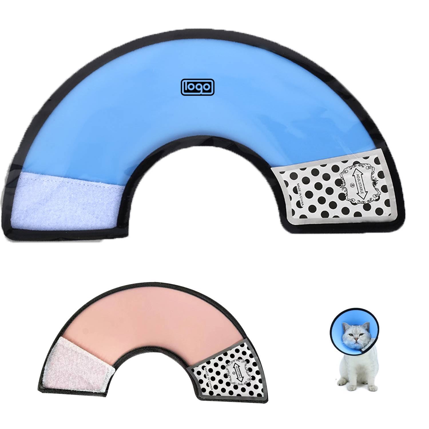 Adjustable Anti Bite Pet Recovery Collar 2