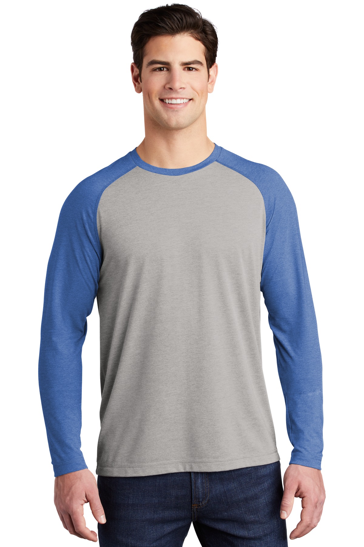 Sport-Tek® PosiCharge Long Sleeve Tri-Blend Wicking Raglan Tee 9
