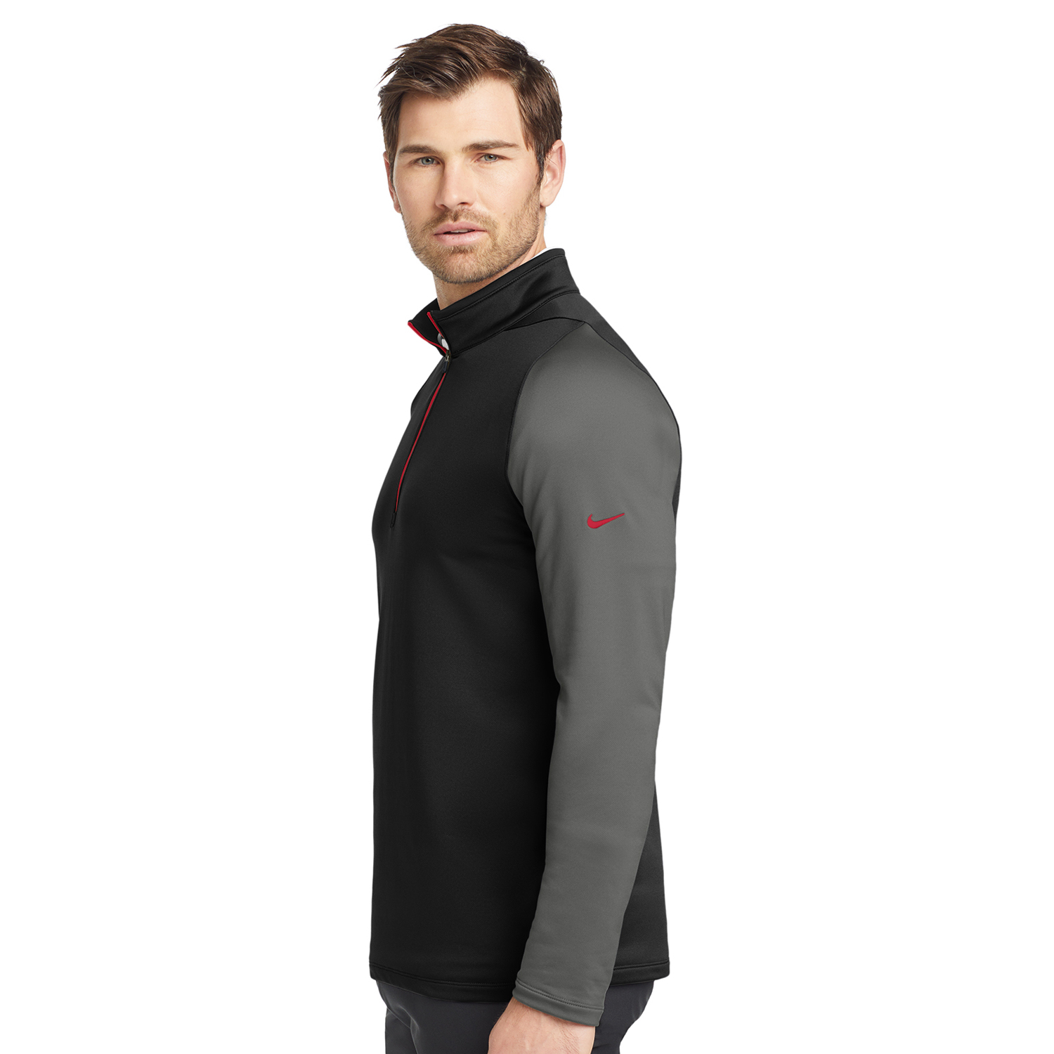 Nike Dri-FIT Stretch 1/2-Zip Cover-Up 7.6 oz. Winter Jacket 4
