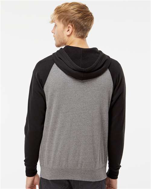 Unisex Special Blend Raglan Full-Zip Hooded Sweatshirt - PRM33SBZ 47