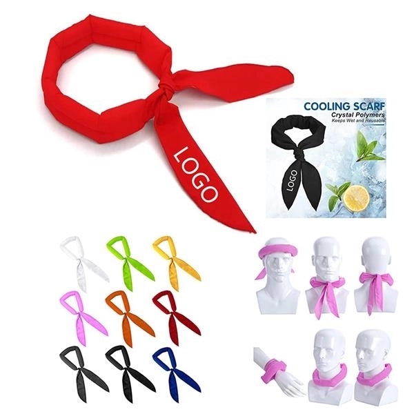 Ice Cooling Scarf Neck Bandana Wrap Headband 3