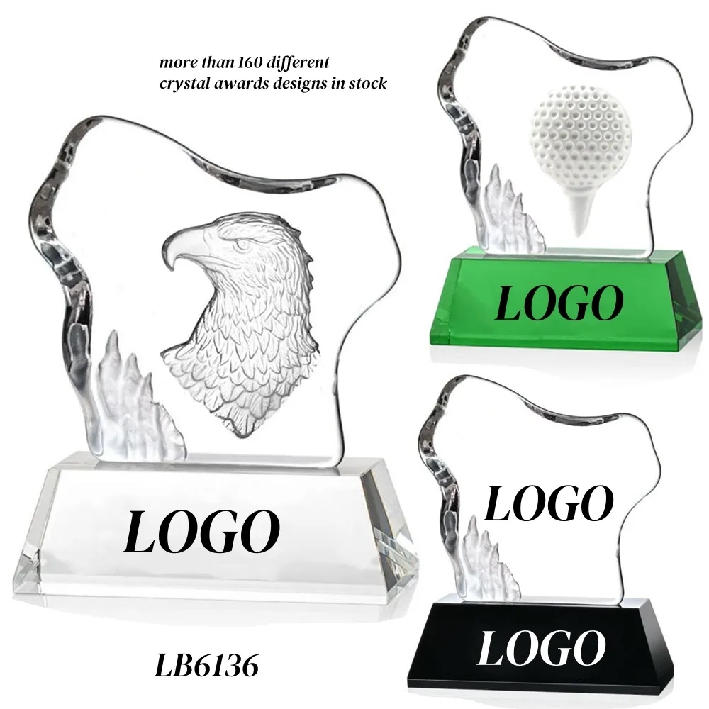 Crystal Eagle Award Supplier Glass Throphy Factory 4