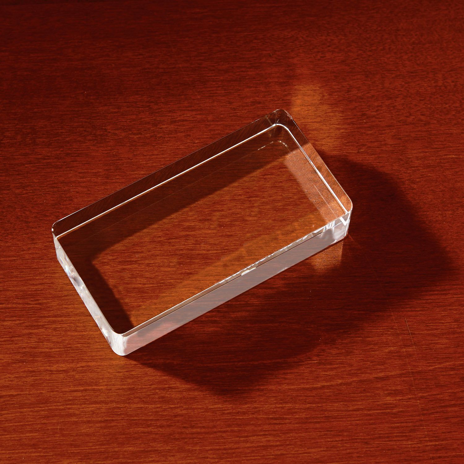 3D Crystal Rectangle Paperweight 3